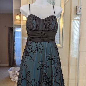 Speechless Vintage Green Black Lace Mini Short Dress for Prom Wedding Cocktail